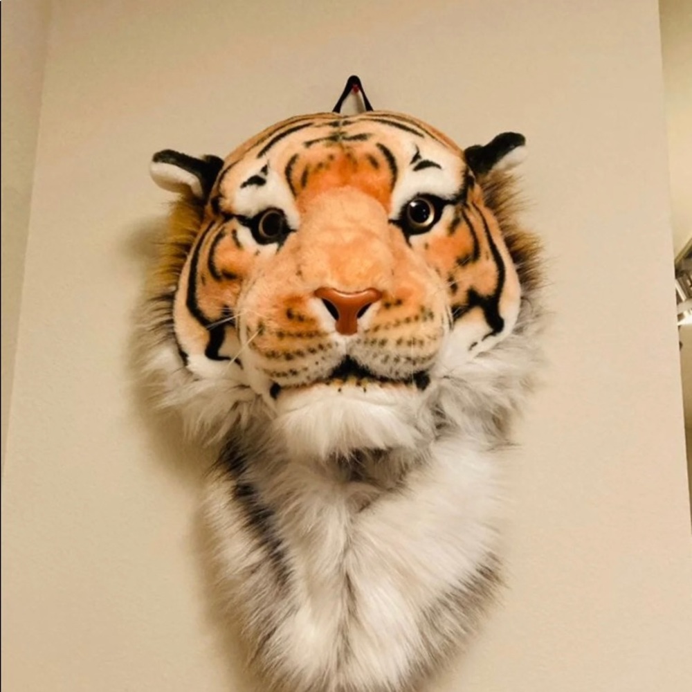 Tiger animal head backpack
